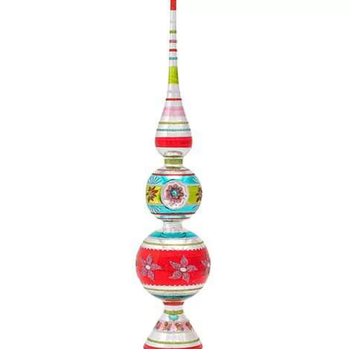 Christmas Place 13 Inch Finial Stand With Reflectors Flash Sale