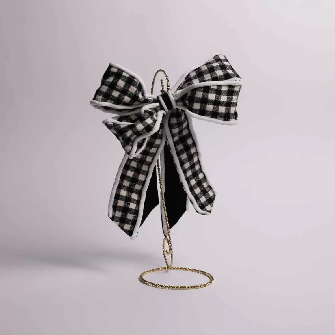 Christmas Place 15 Inch Buffalo Check Bow Clip Clearance