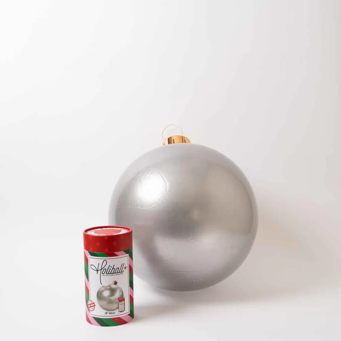 Christmas Place 18In Silver Holiball Clearance