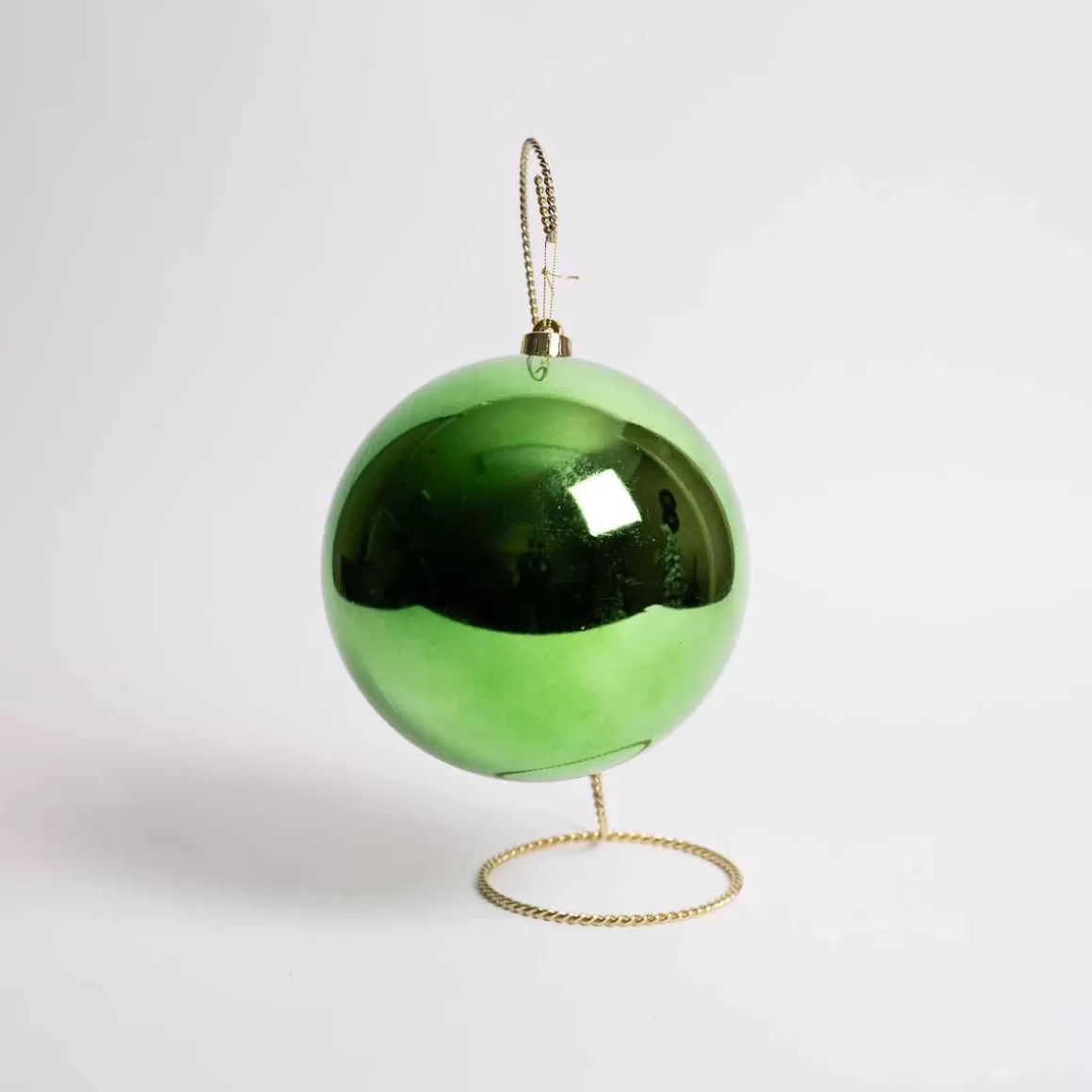 Christmas Place 200Mm Green Shiny Ball Ornament Shop