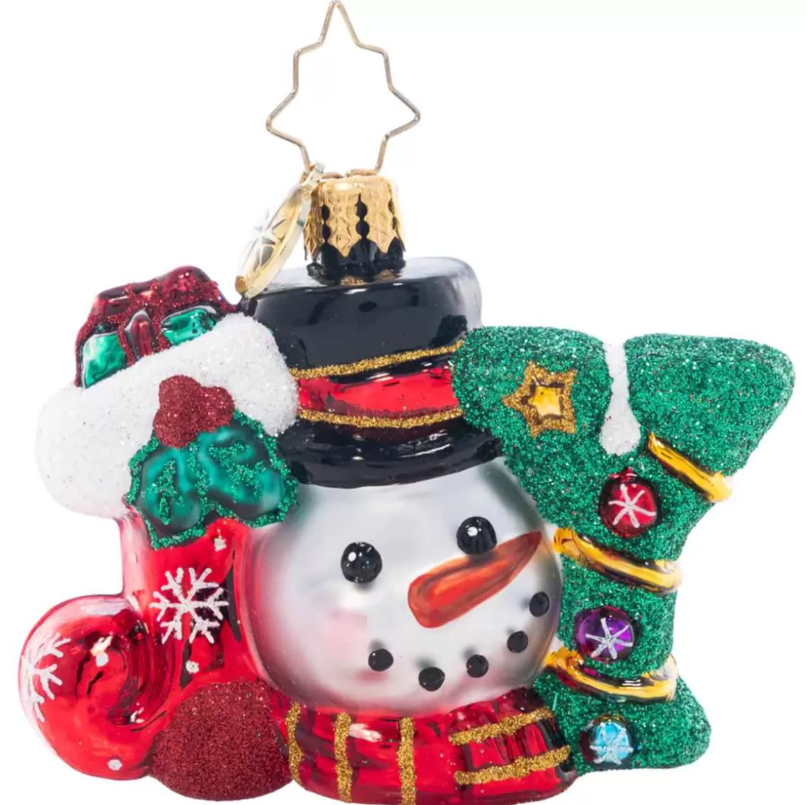 Christmas Place 2023 A Joyful Holiday Glass Gem Ornament Clearance