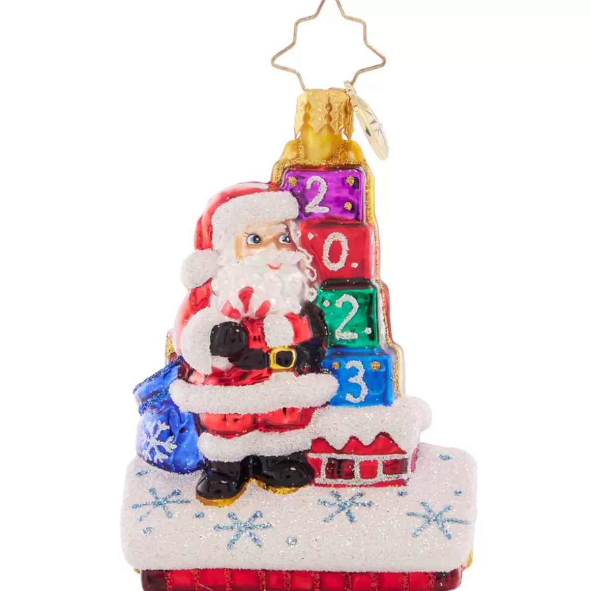 Christmas Place 2023 Another Wonderful Year Glass Gem Ornament Flash Sale