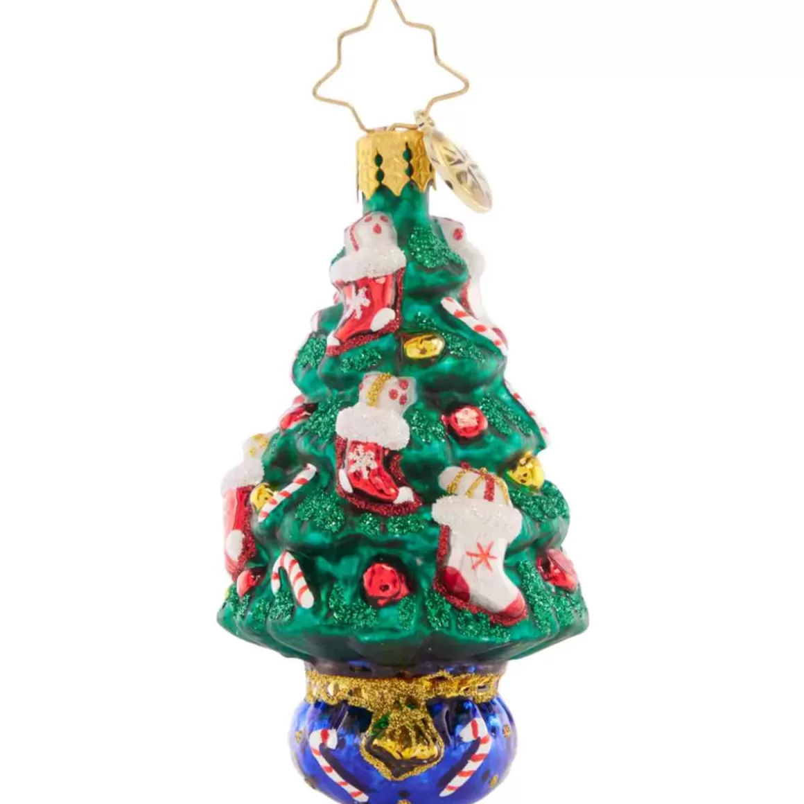 Christmas Place 2023 Candy Cane Conifer Glass Gem Ornament Cheap