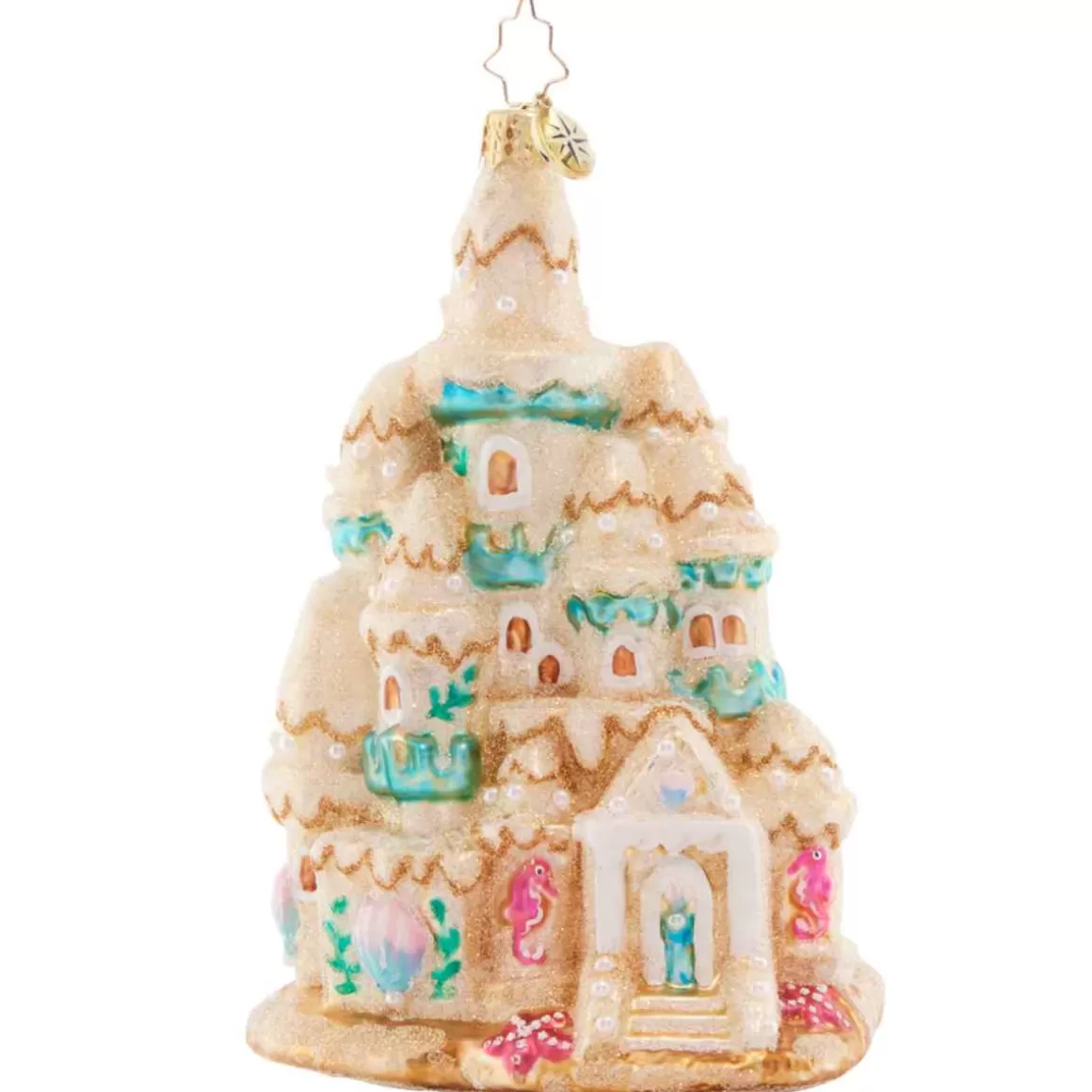 Christmas Place 2023 Castle In The Sand Glass Ornament Cheap