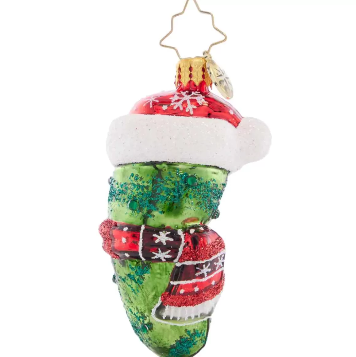 Christmas Place 2023 Chilly Christmas Pickle Glass Gem Ornament Shop