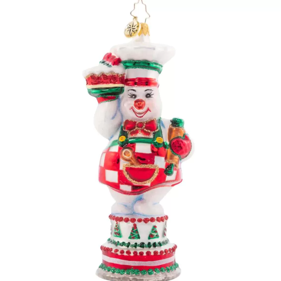 Christmas Place 2023 Cutie Pie Baker Glass Ornament Clearance