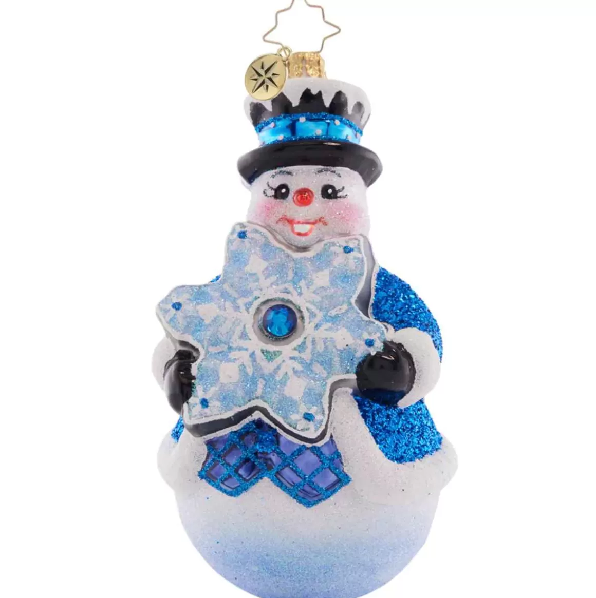 Christmas Place 2023 Flakey Frosty Glass Ornament Store