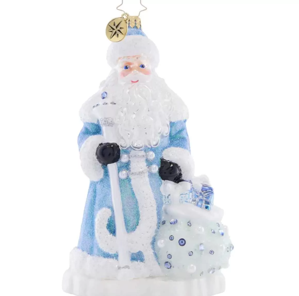 Christmas Place 2023 Frosty Father Christmas Glass Ornament Online