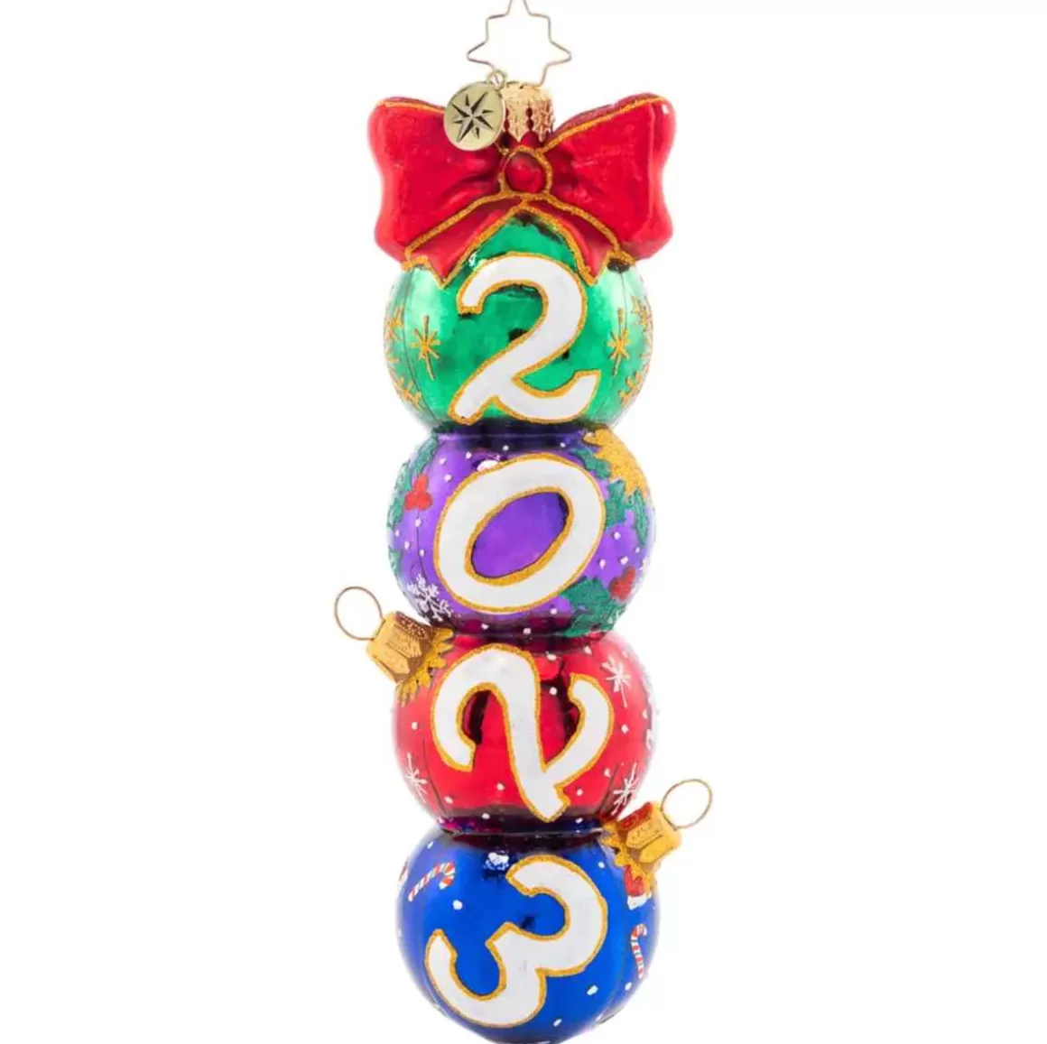 Christmas Place 2023 Have A Ball Glass Ornament Hot