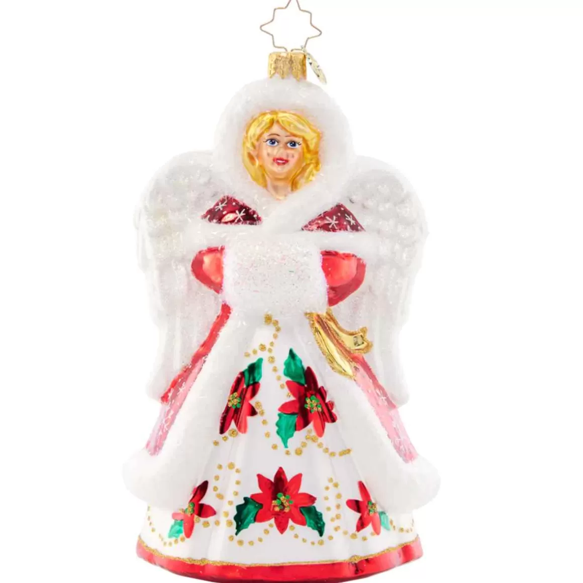 Christmas Place 2023 Holiday Joy Angel Glass Ornament Best Sale