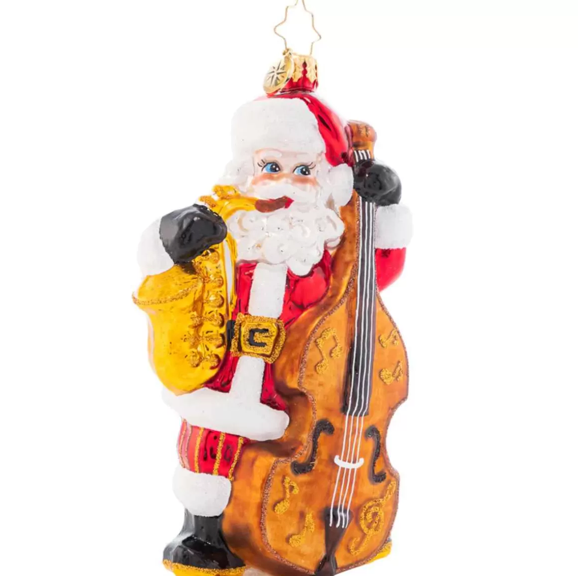 Christmas Place 2023 Merry Music Maker Glass Ornament New