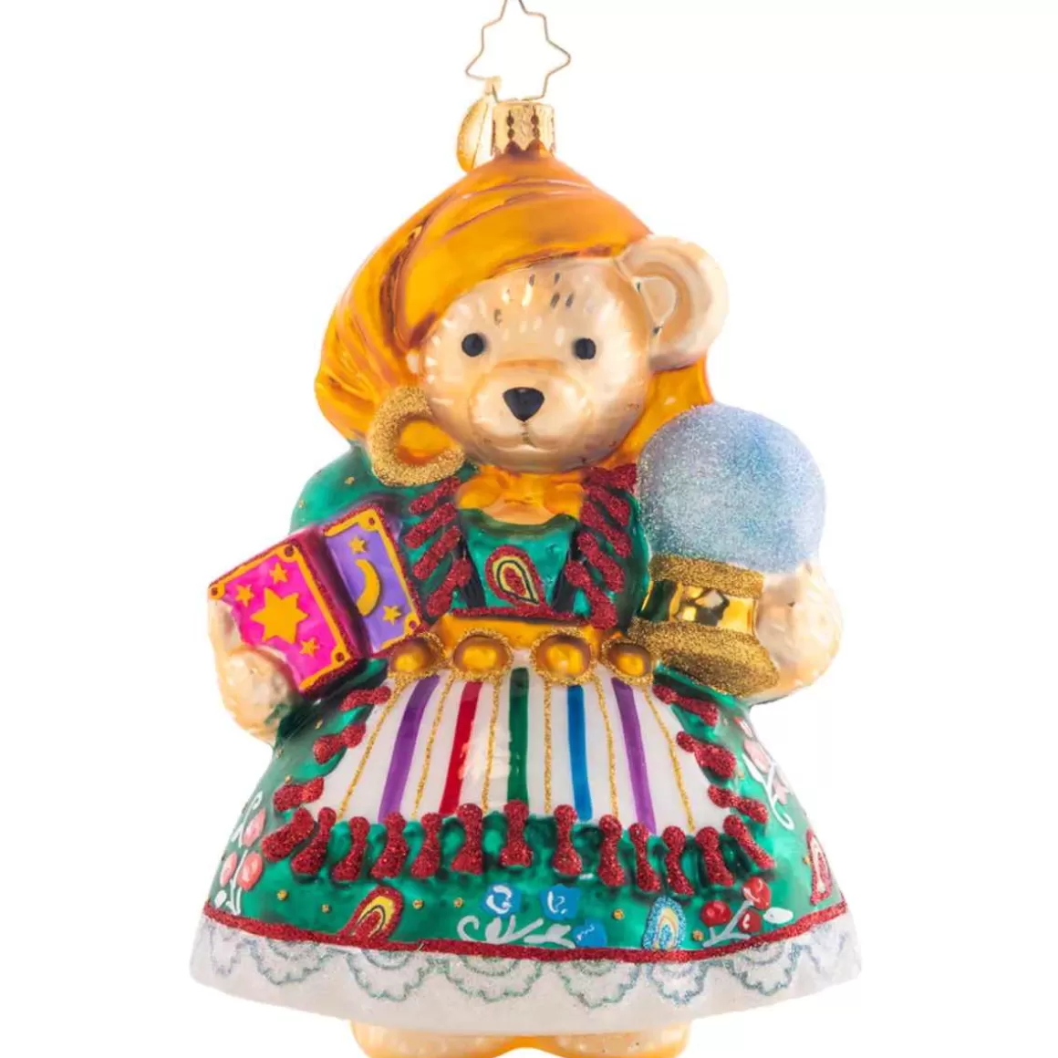 Christmas Place 2023 Muffy Fortune Teller Glass Ornament Cheap