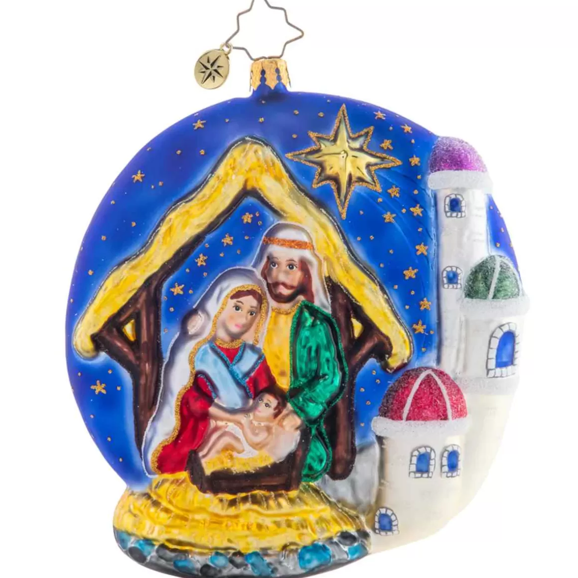 Christmas Place 2023 Oh Holy Night Glass Ornament Discount