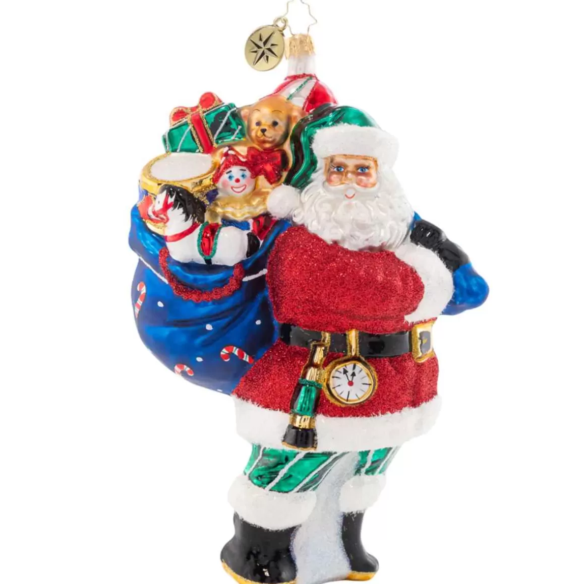 Christmas Place 2023 Packed With Presents Glass Ornament Clearance