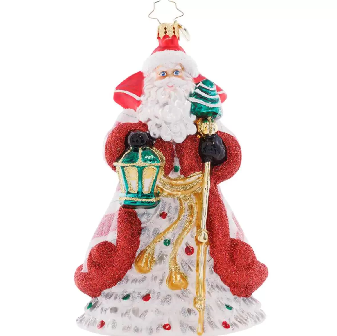 Christmas Place 2023 Peppermint Sparkle Nicholas Glass Ornament Shop