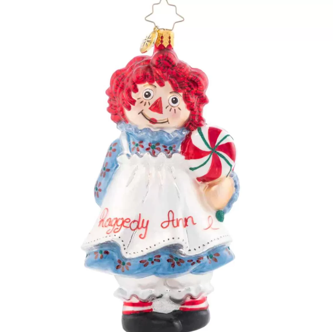 Christmas Place 2023 Raggedy Sweets Glass Ornament Discount