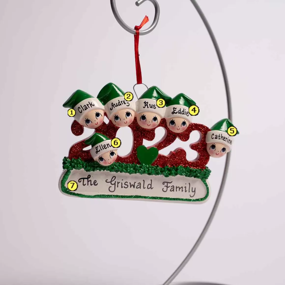 Christmas Place 2023 Red Family Of 6 New