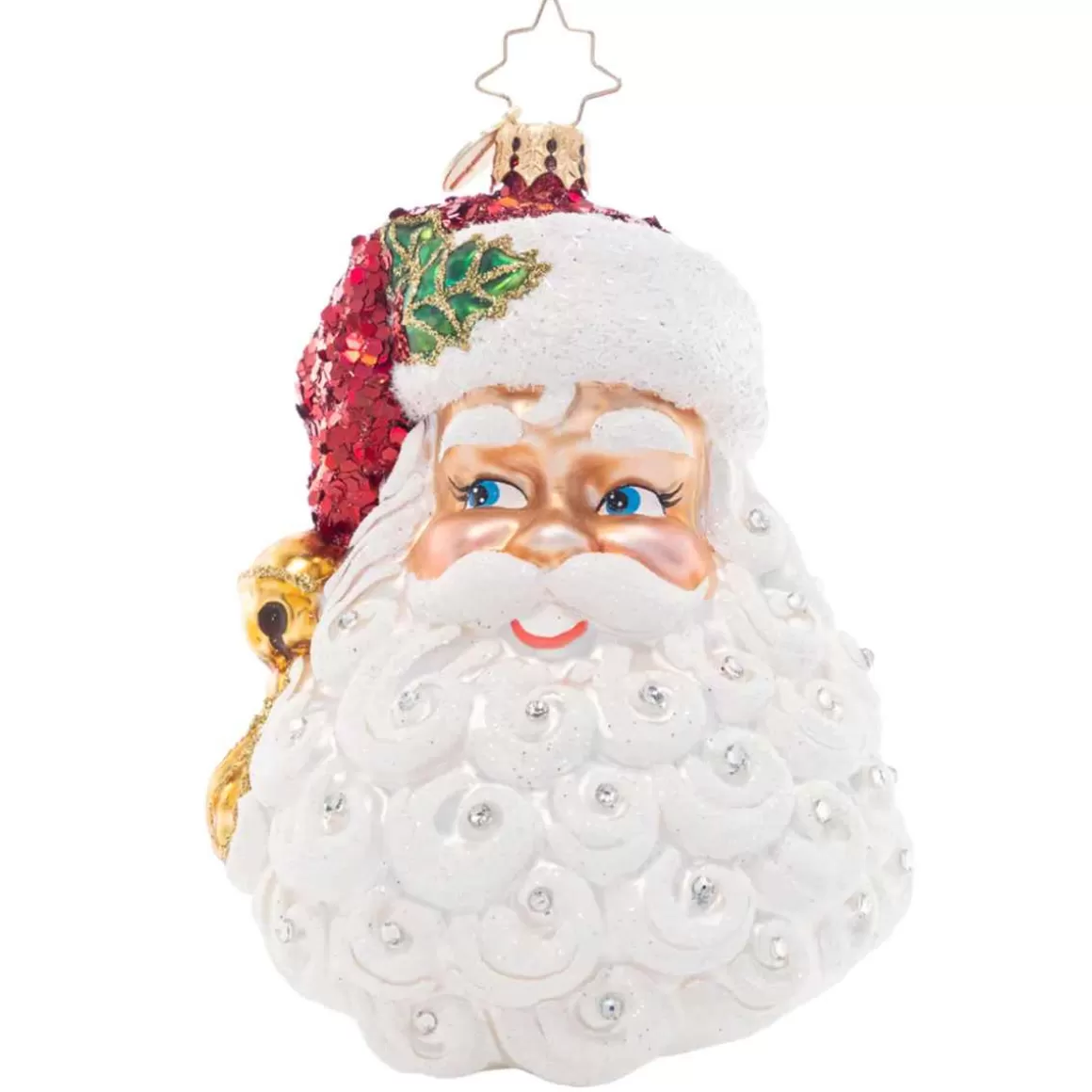 Christmas Place 2023 Sparkling Saint Nick Glass Ornament Best