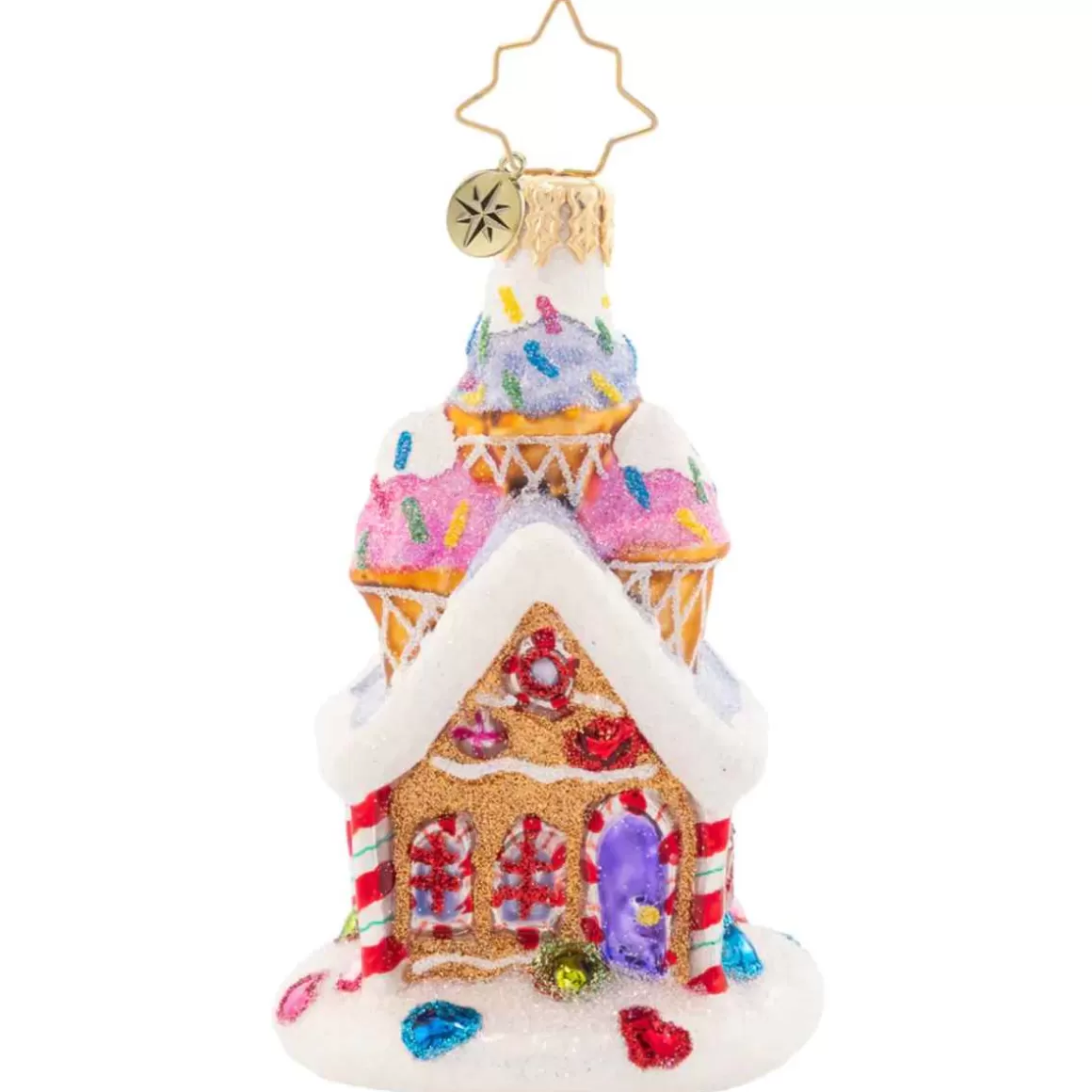 Christmas Place 2023 Sprinkled Sundae Chalet Glass Gem Ornament Shop