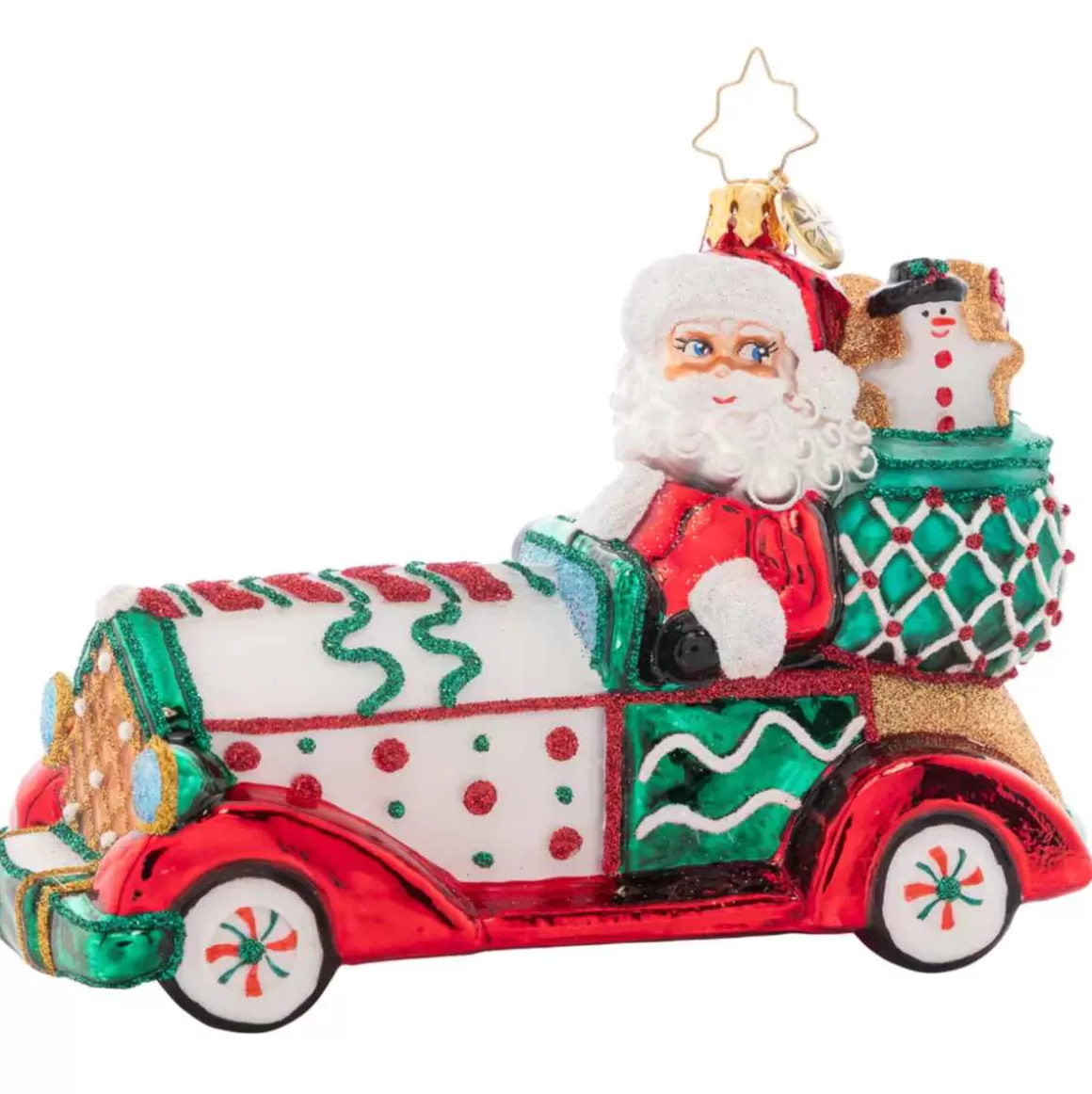 Christmas Place 2023 Sweet Ride Glass Ornament Best