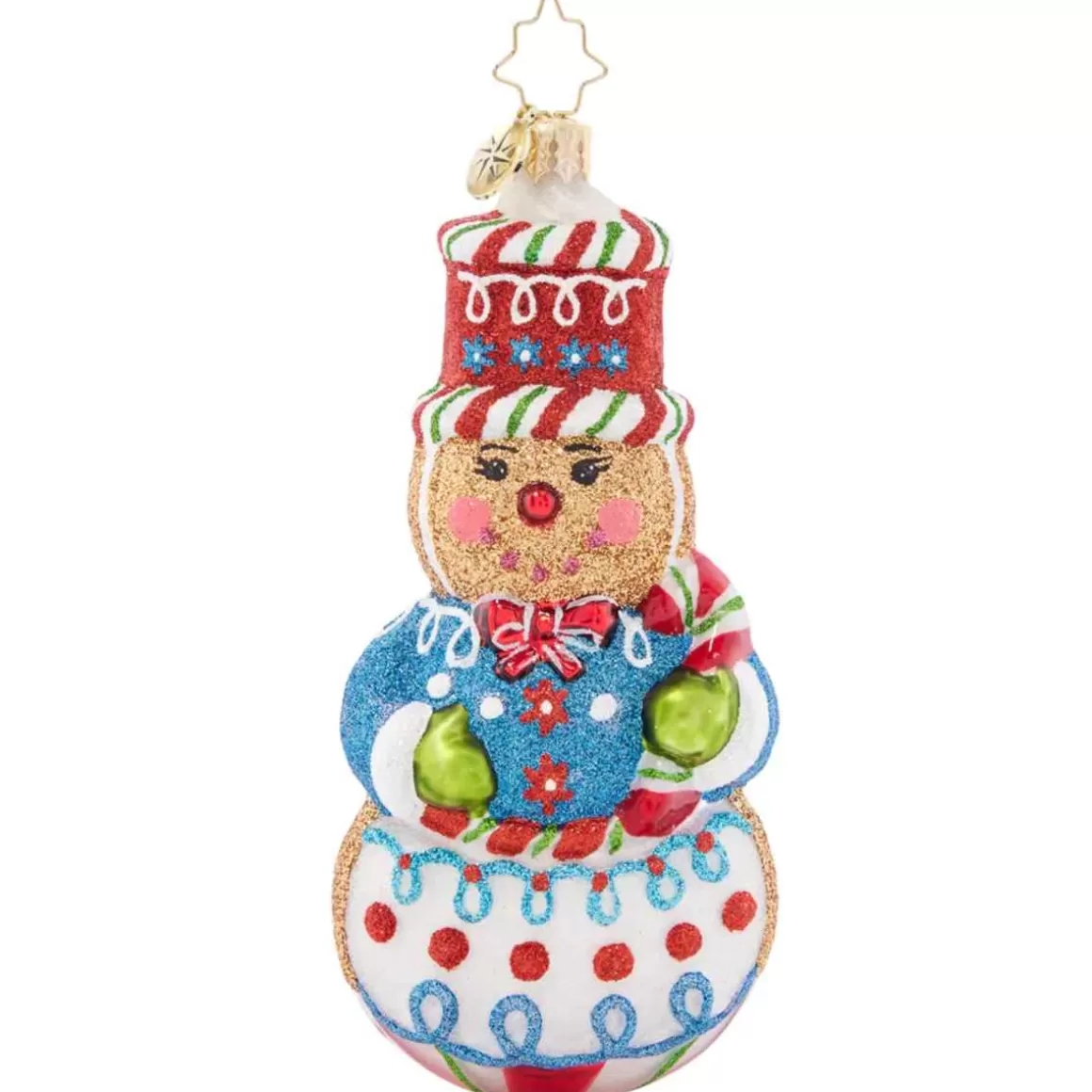 Christmas Place 2023 Sweetest Snowman Glass Ornament Flash Sale