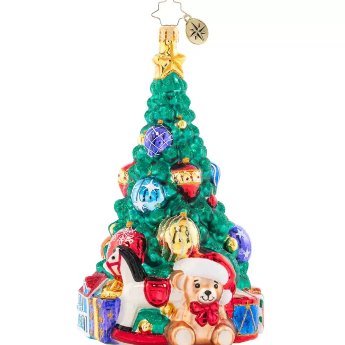 Christmas Place 2023 Tastefully Trimmed Tree Glass Ornament Outlet