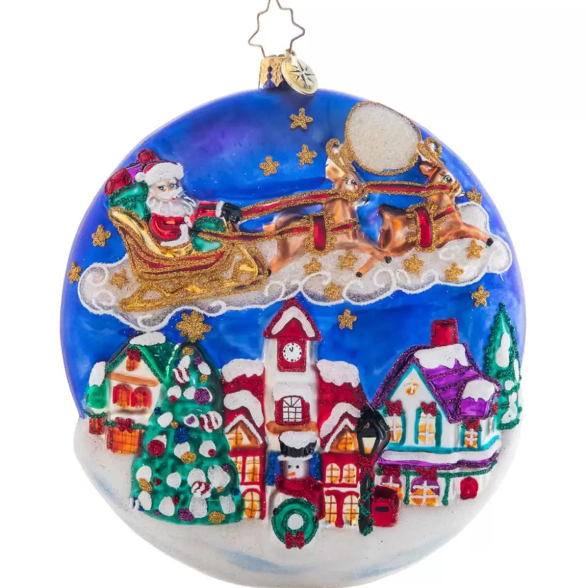 Christmas Place 2023 The Night Before Christmas Glass Ornament Best