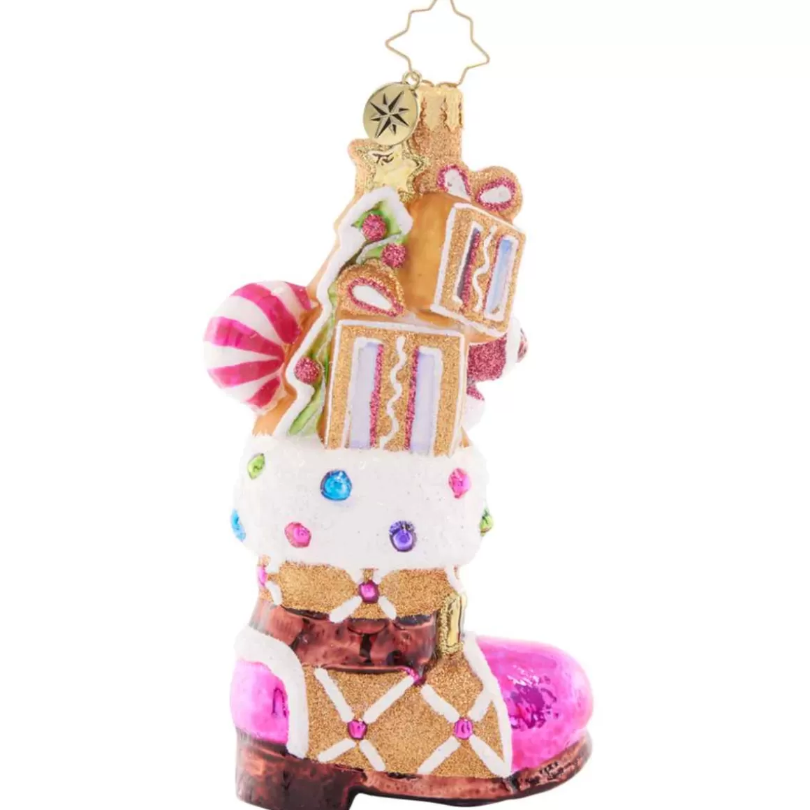 Christmas Place 2023 Treat Yourself Boot Glass Ornament Shop