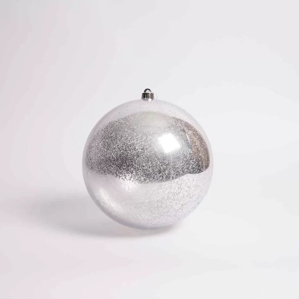 Christmas Place 250Mm Silver Mercury Ball Ornament Best