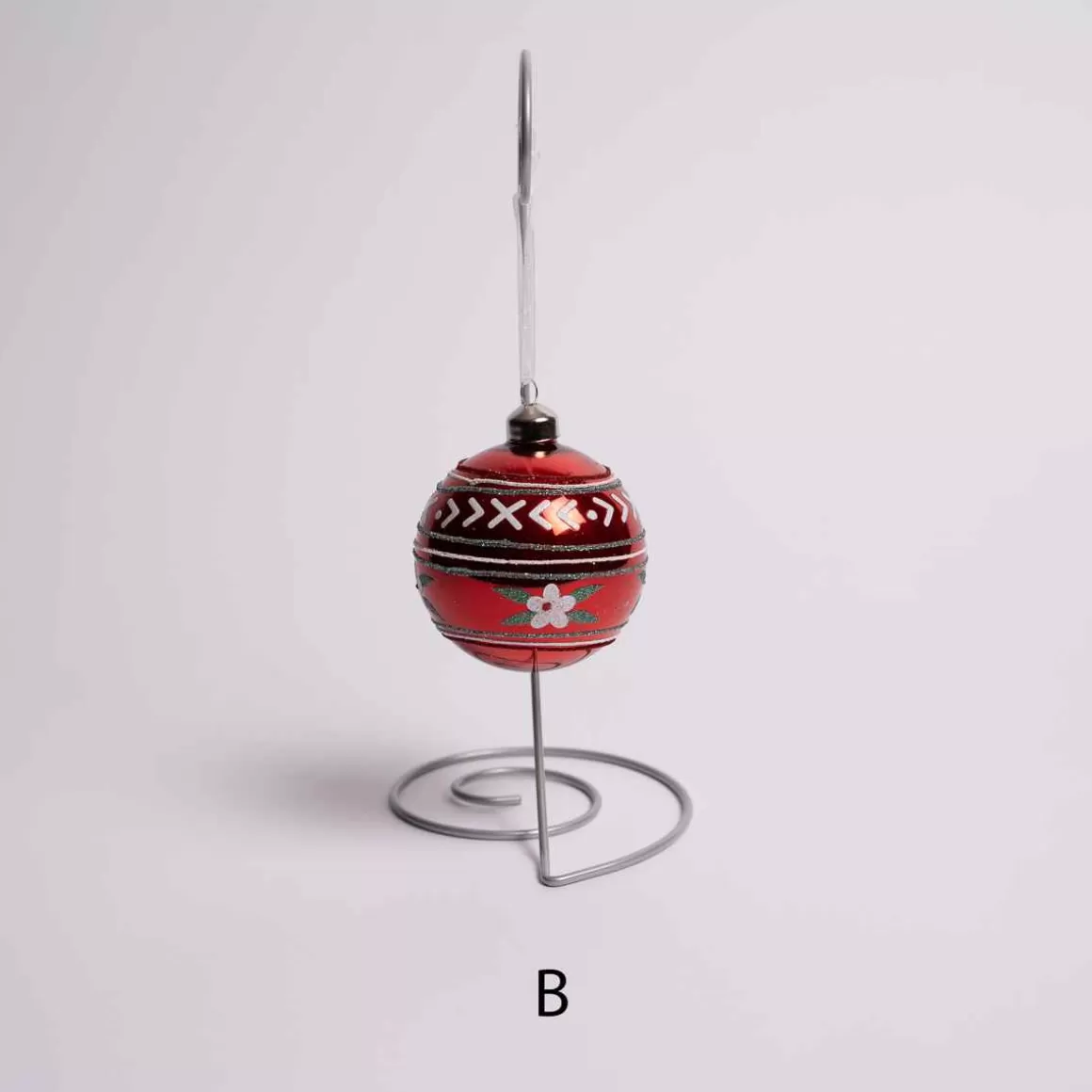 Christmas Place 3" Glass Nordic Ball Discount