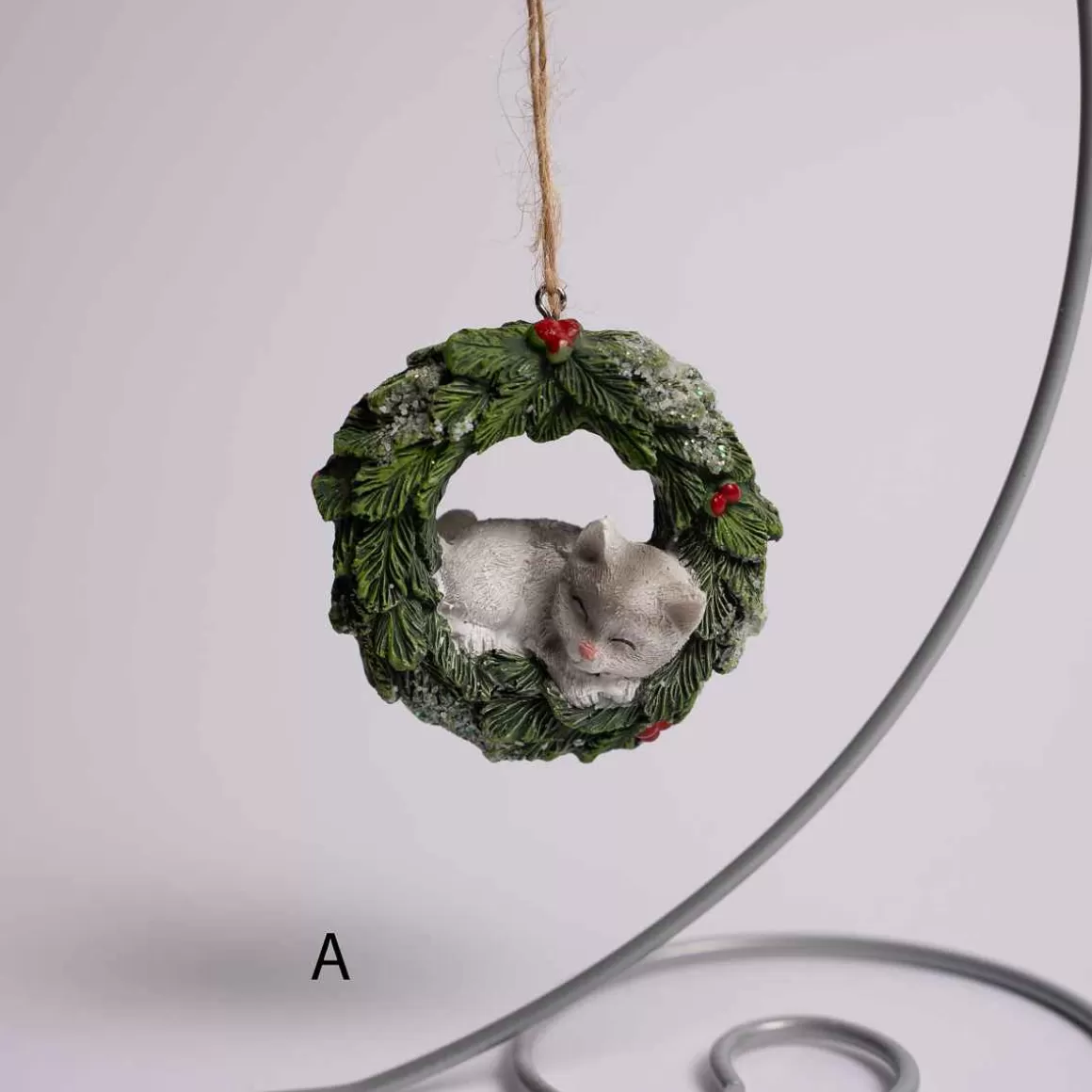 Christmas Place 3 Inch Pet In Wreath Ornament Cheap