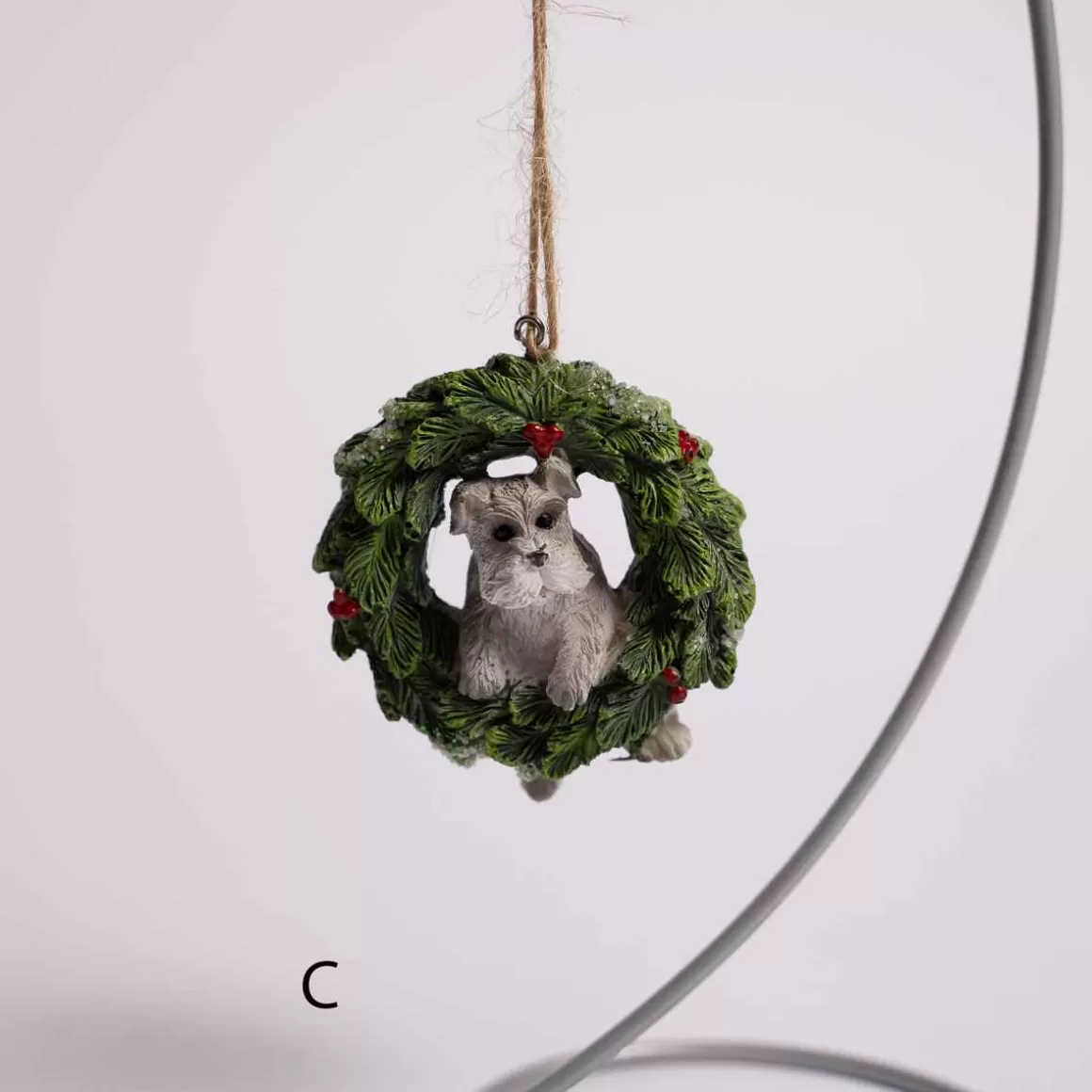 Christmas Place 3 Inch Pet In Wreath Ornament Cheap