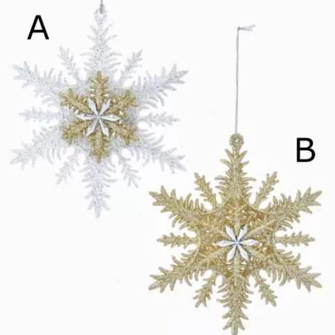 Christmas Place 3D Snowflake Ornament Clearance