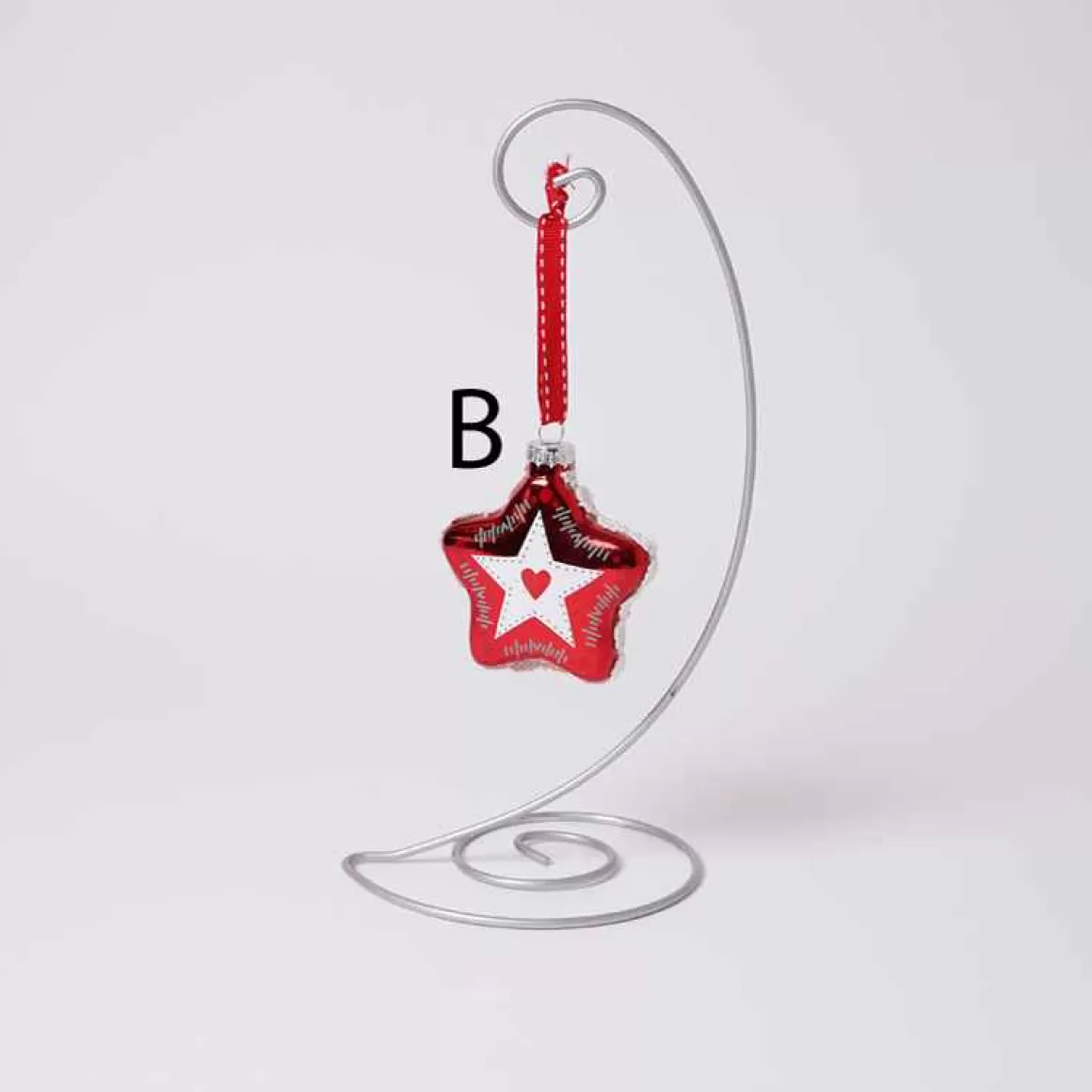 Christmas Place 3In Glass Red Star Ornament Online