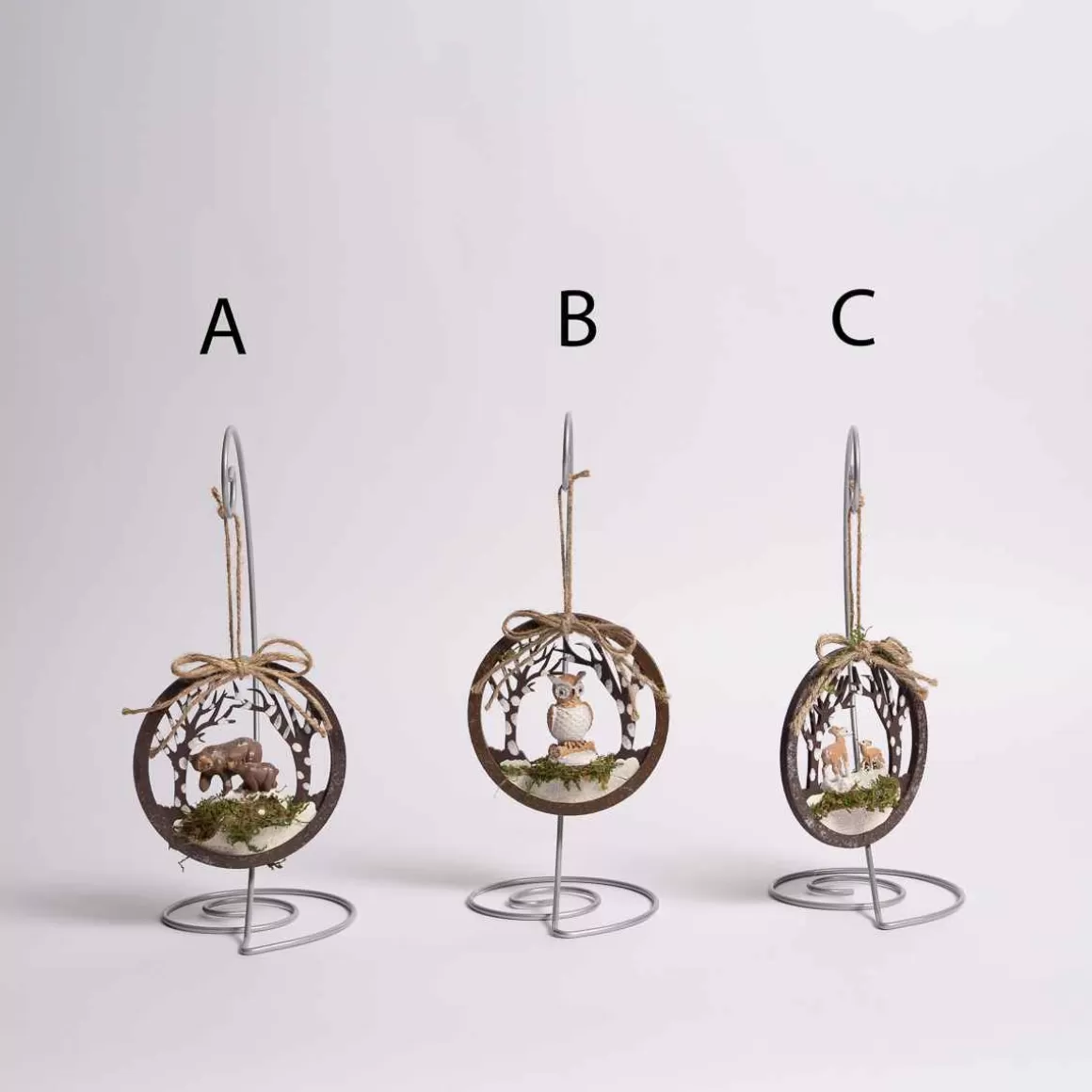 Christmas Place 4.5 Inch Frost Forest Animal Disc Online