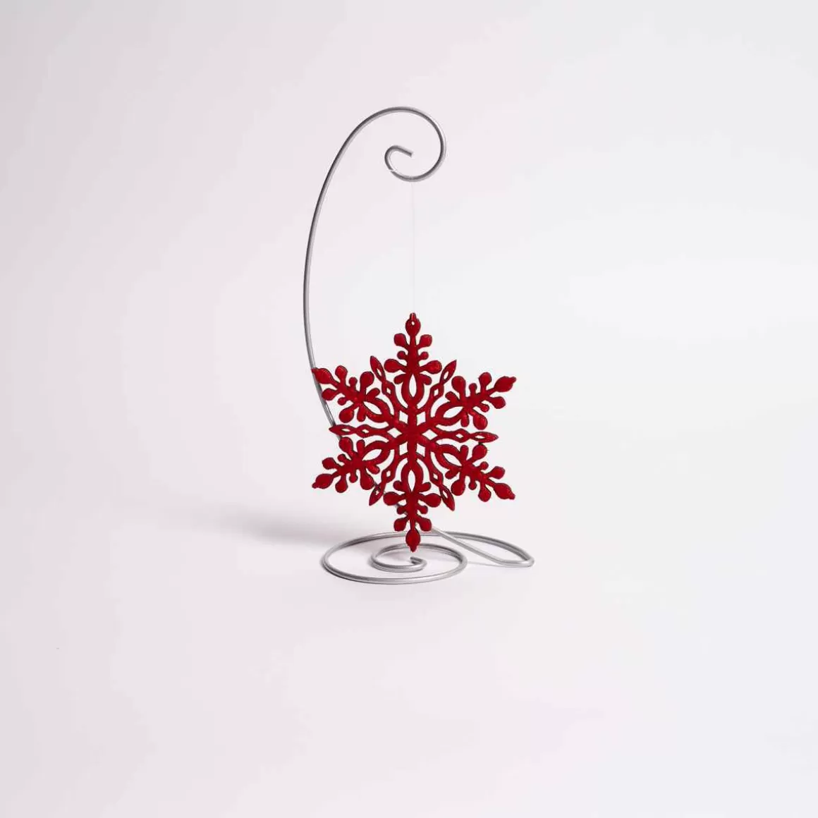 Christmas Place 6 Inch Red Velvet Snowflake Ornament Online