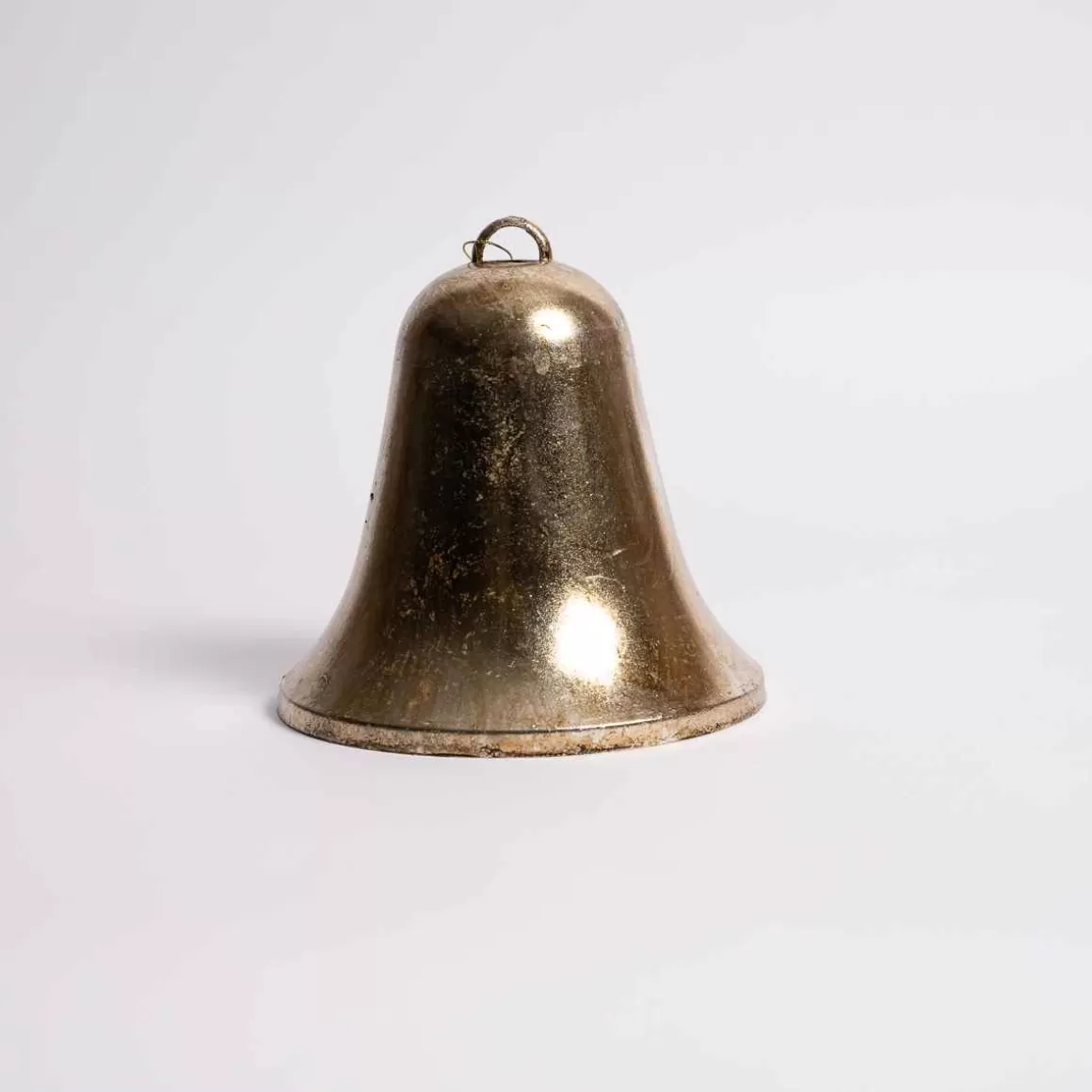 Christmas Place 7 Inch Antique Gold Bell Store