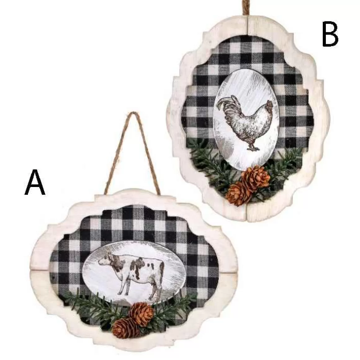 Christmas Place 8 Inch Farm Animal Buffalo Oval Clearance