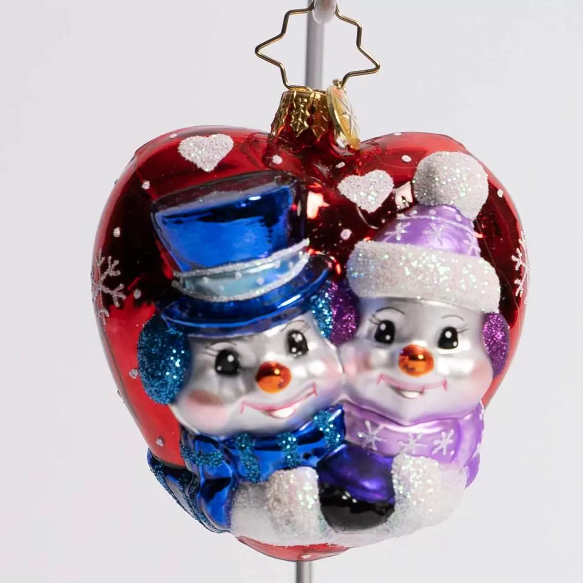 Christmas Place A Frosty First Christmas Glass Gem Ornament Cheap