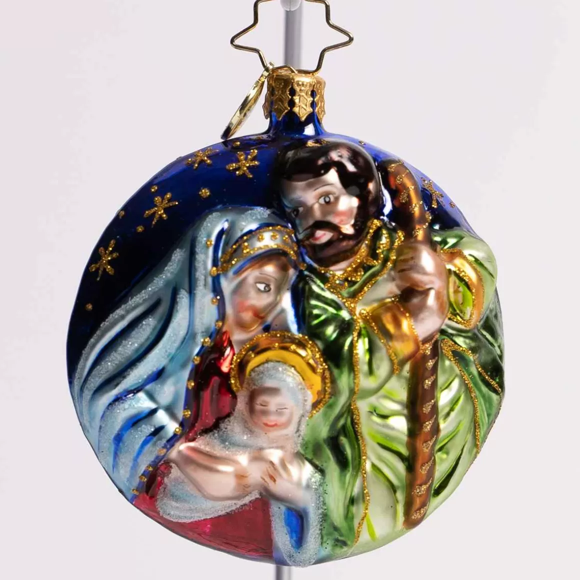 Christmas Place A Holy Night Glass Gem Ornament Hot