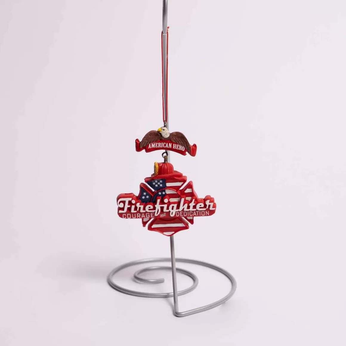 Christmas Place American Hero Firefighter Ornament Discount