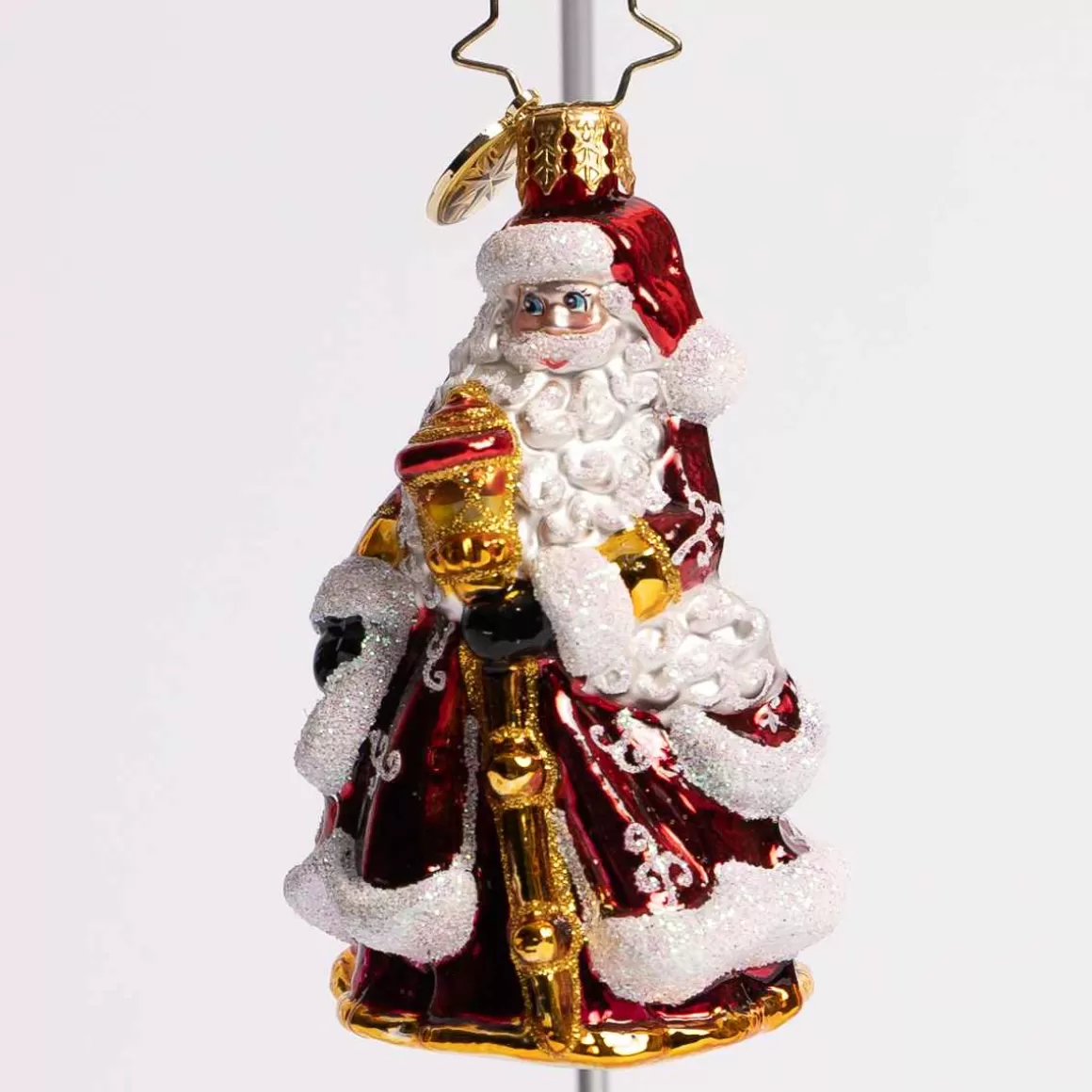 Christmas Place An Endearing St Nick Glass Gem Ornament Flash Sale