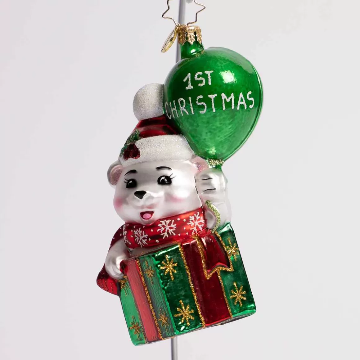 Christmas Place Baby Bear 1St Christmas Glass Ornament Sale