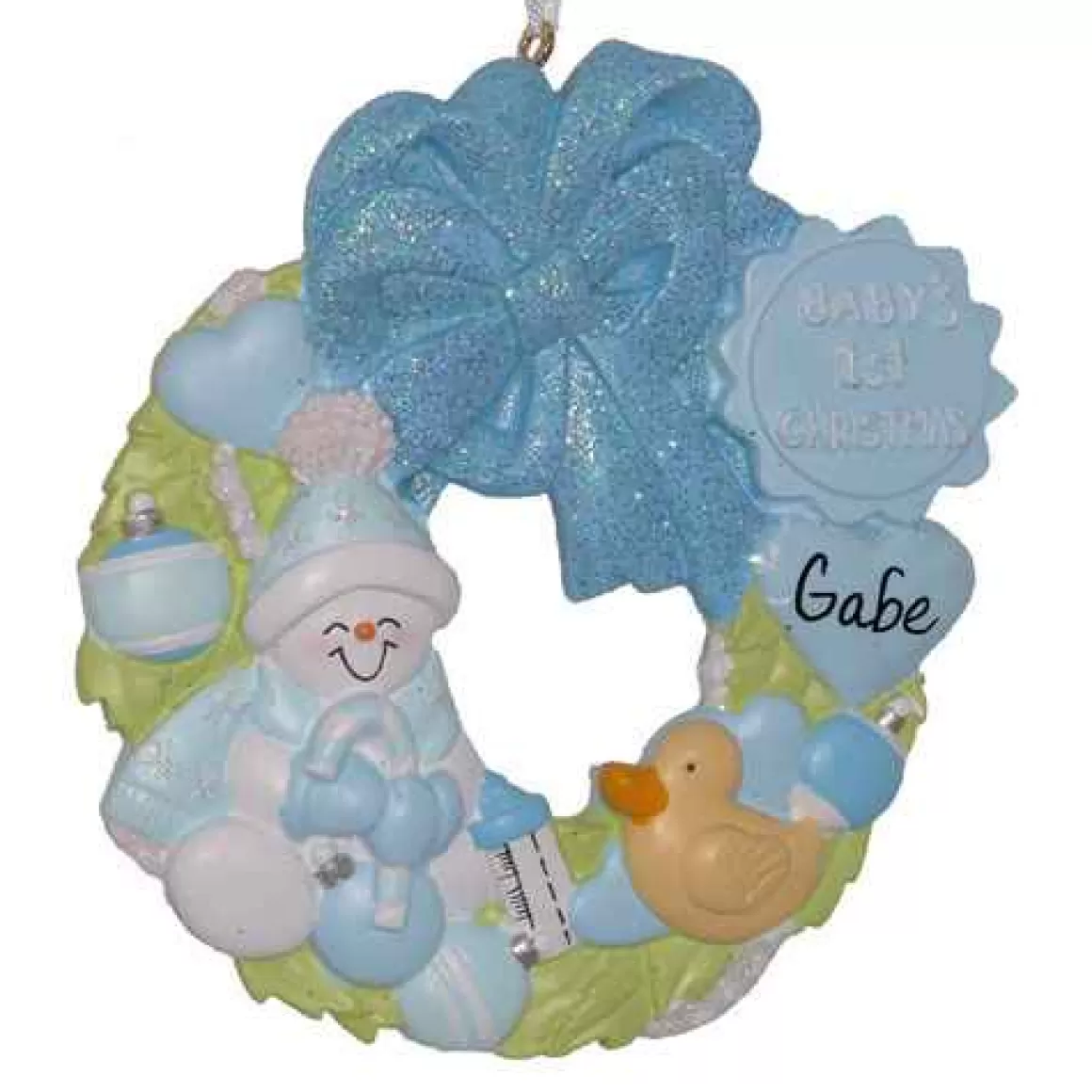 Christmas Place Baby Boy Wreath Flash Sale