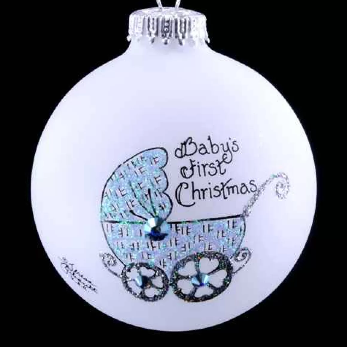 Christmas Place Baby Buggy Boy Ball Ornament Cheap