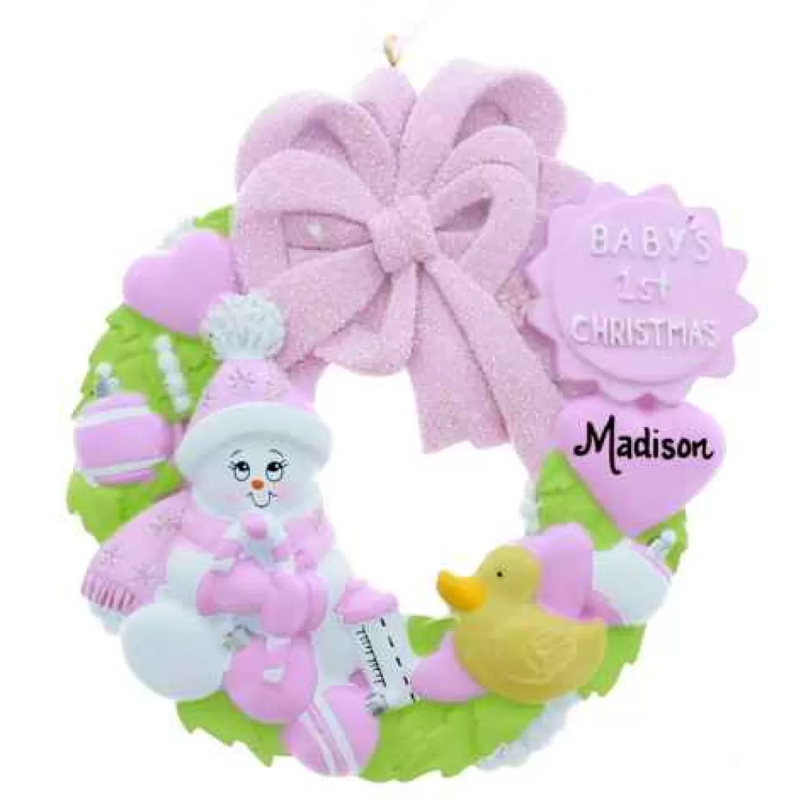 Christmas Place Baby's 1St Snowman Girl Wreath Outlet