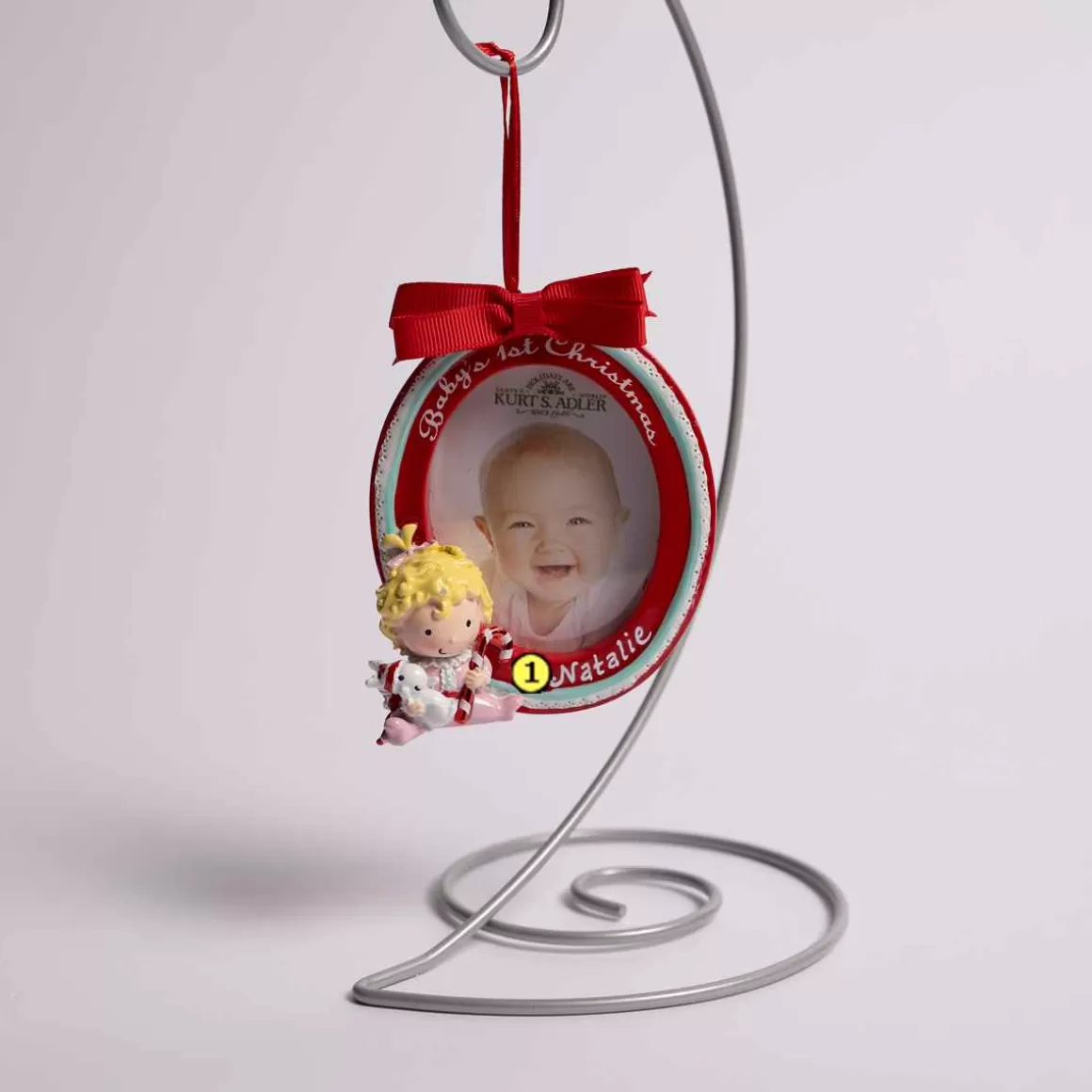 Christmas Place Baby's First Girl Photo Frame Best