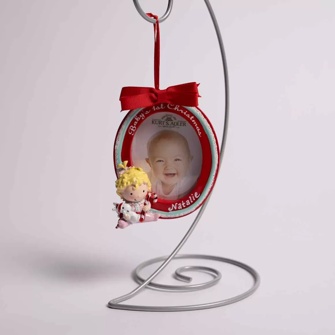 Christmas Place Baby's First Girl Photo Frame Best