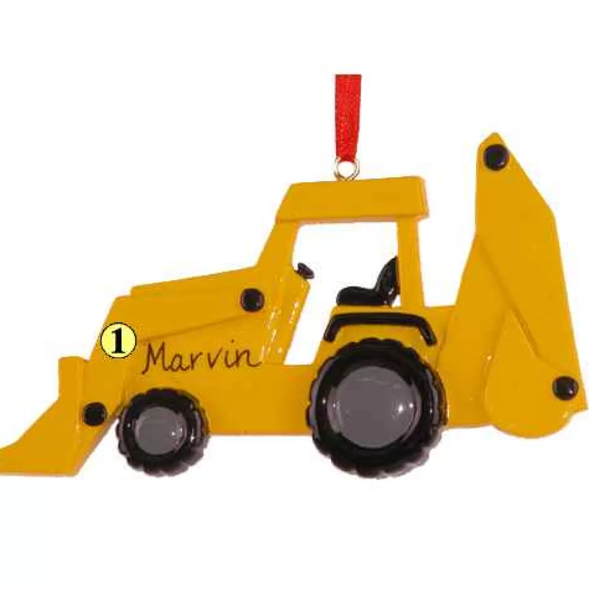 Christmas Place Backhoe Ornament Cheap