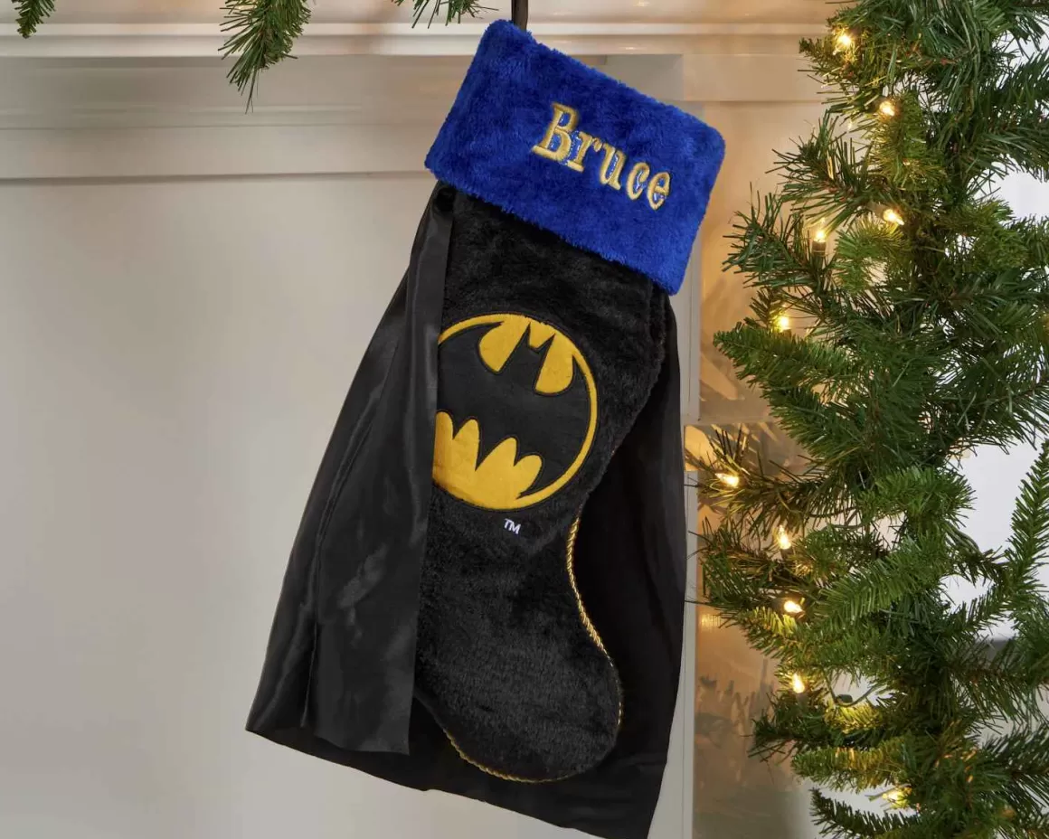 Christmas Place Batman Cape Stocking Hot